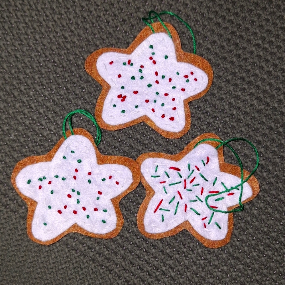 Sugar Cookie Ornament - Set Of 3
